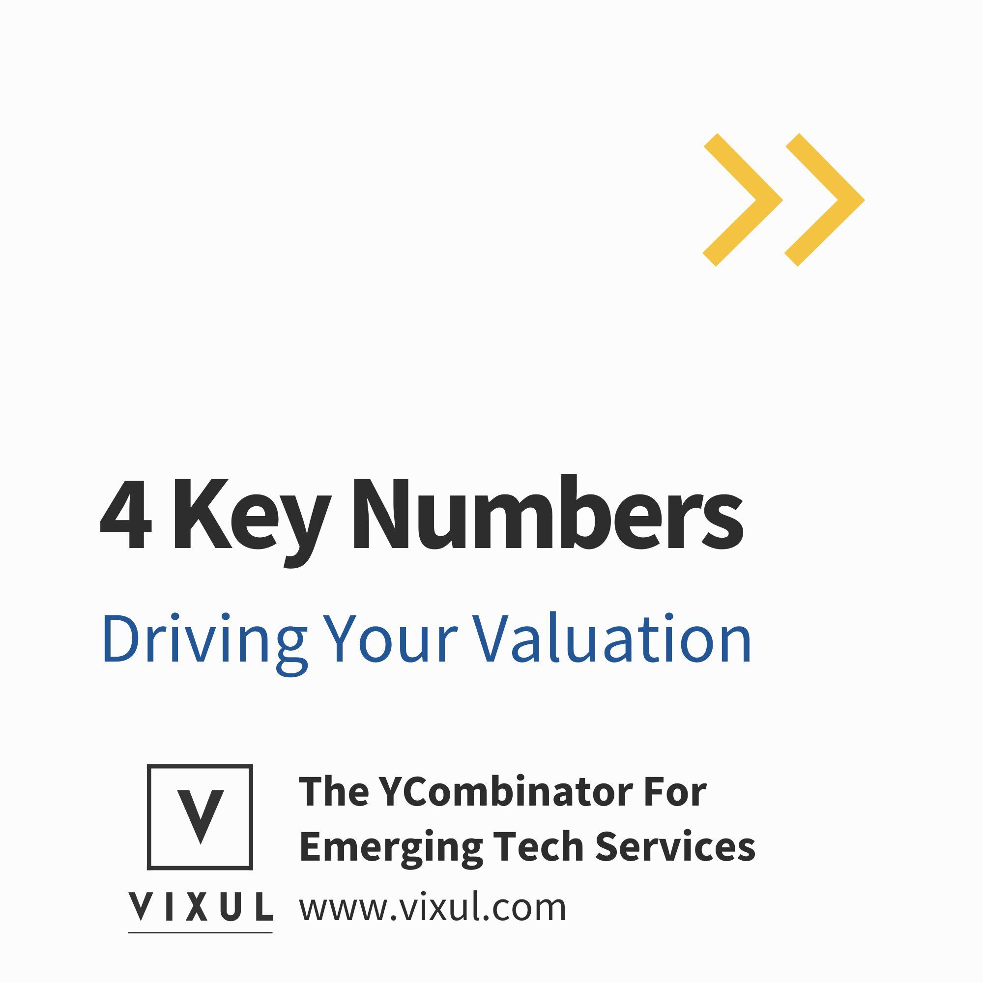 4 Key Numbers Driving Your Valuation infographic