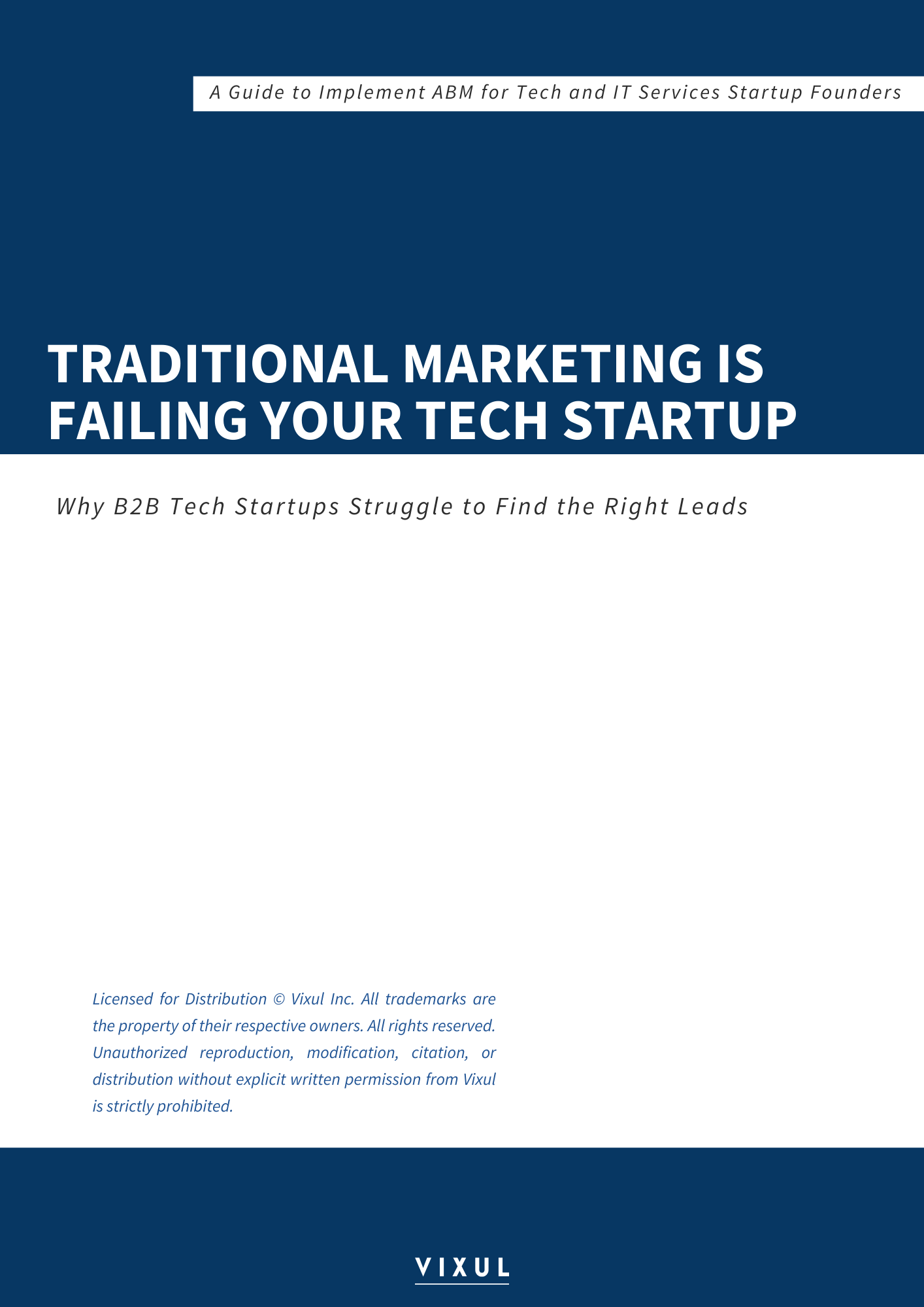 Traditional Marketing is Failing Your Tech Startup Why B2B Tech Startups Struggle to Find the Right Leads
